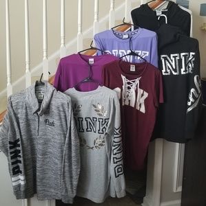 vs pink lot size medium 7 items